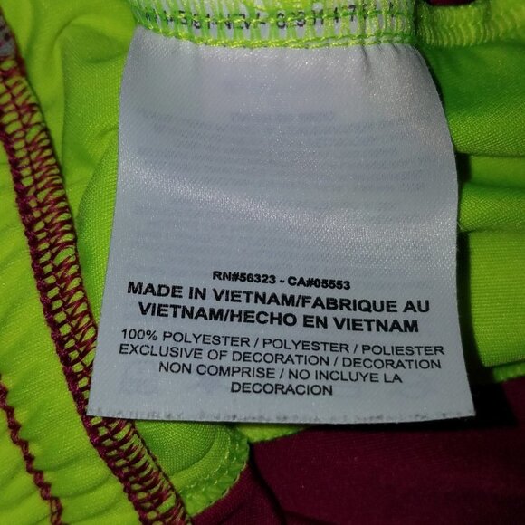 Nike Dri Fit Purple Neon Yellow Running Shorts Small - Picture 5 of 7